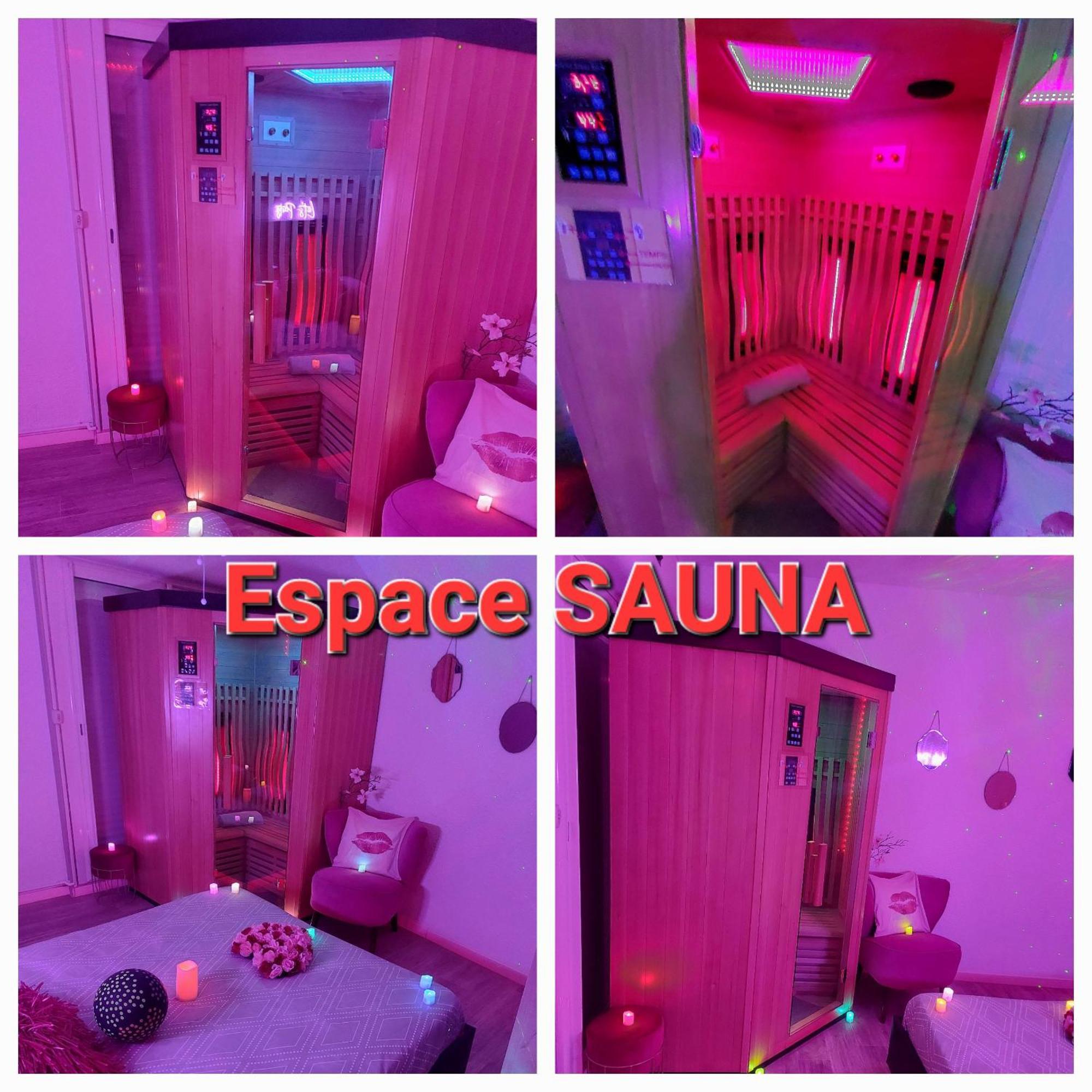 Luxe Sauna Privatif Et Grand Bain Jacuzzi A Deux A Biscarosse Plage Pour Nuit Romantique Avec Decoration Led Et Bougies Biscarrosse Exteriér fotografie